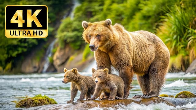 4K Animal Kingdom Adventure 🌍 Calm Wildlife Moments with Soothing Music